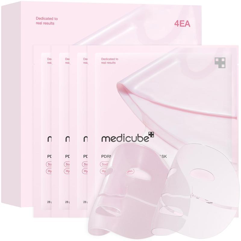 [MediCube] PDRN Pink Collagen Gel Mask (4 แผ่น) | แซลมอน DNA และคอลลาเจน เพื่อผิวชมพูกระจ่างใส