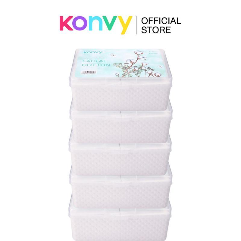 Konvy Facial Cotton 150pcs สำลี แผ่นบาง สำหรับ ใบหน้า