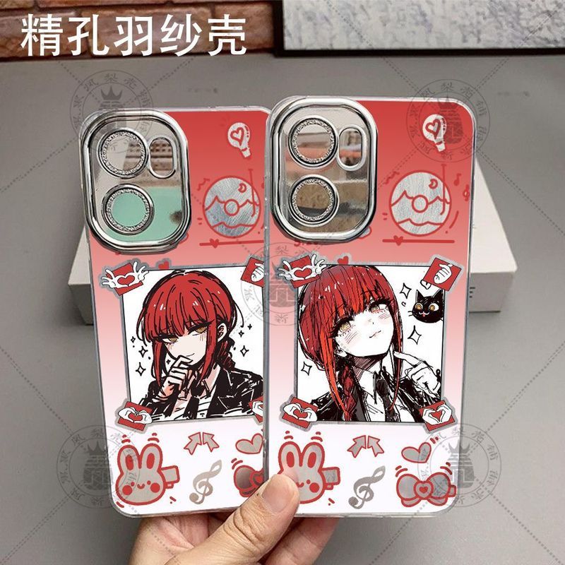 Chainsaw Man/Makima/Chainsaw Man Makima อะนิเมะเคสโทรศัพท์ไล่โทนสีเหมาะสําหรับ iPhone/vldy
