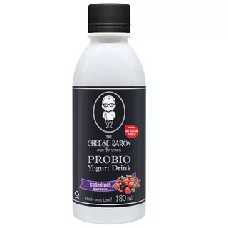 เดอะชีสบารอนโยเกิร์ตพร้อมดื่มรสมิกซ์เบอรรี่ 180มล The Cheese Baron Drinking Yogurt Mixed Berries 180ml [8859601300383 ]