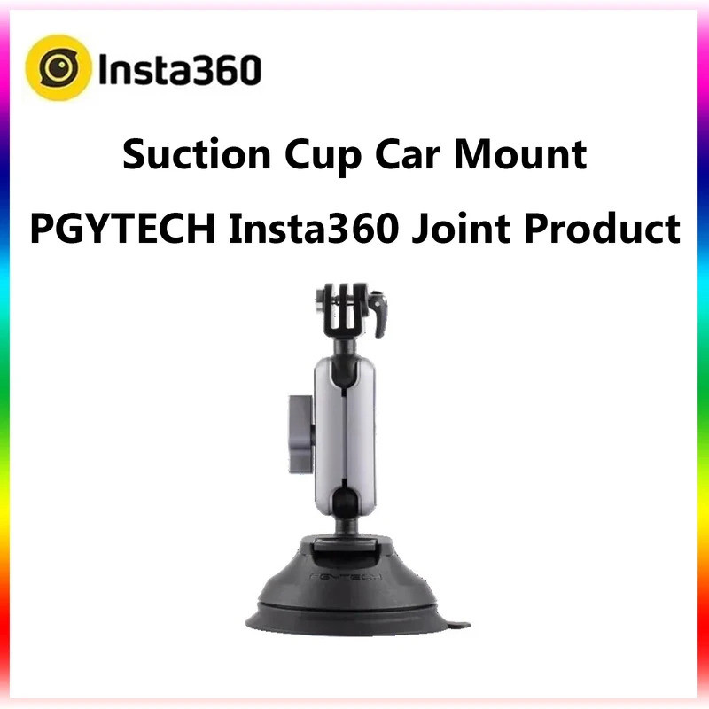 ถ้วยดูด Car Mount PGYTECH และ Insta360 Joint ผลิตภัณฑ์สําหรับ Insta 360 X5/X4/X4 Air/X3/Ace pro 2 อุ