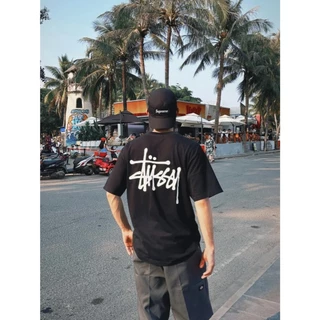 (จัดส่งตลอด 24 ชั่วโมง)AwenMoor คลาสสิกสีดำแปดบิลเลียดพิมพ์ลายเสื้อยืดแขนสั้นคอกลมหลวมสำหรับผู้ชายและผู้หญิง t shirt