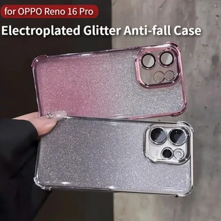 เคสโทรศัพท์ สำหรับรุ่น Oppo Reno16 Reno16F Reno16Pro 5G 2026 เคส หรูหรา ขอบสี เงา กันกล้อง กันกระแทกมุม 021