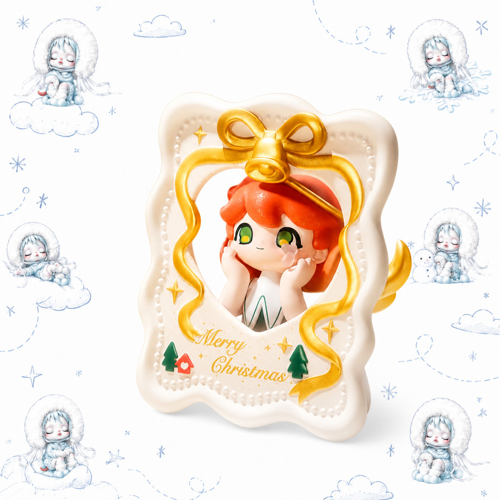 [ความลับ] POPMART AZURA Warm Winter Christmas Series Mystery Box ของขวัญตกแต่ง