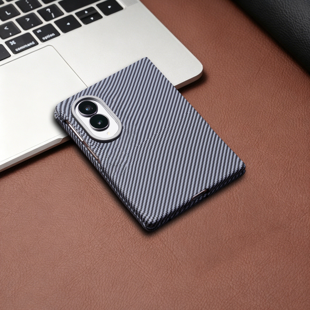 SAMSUNG หรูหราธุรกิจคาร์บอนไฟเบอร์ลวดลายกรณีแม่เหล็กสําหรับ ซัมซุง Z พับ 8 กว้างสําหรับ แม็กเซฟ กันกระแทกพร้อมฝาครอบฟิล์มนิรภัย