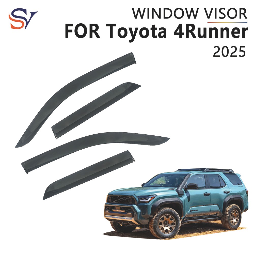 Premium-Injection Car Weather Shield สําหรับ Toyota 4 Runner 2025 Rain Guards หน้าต่างด้านข้าง Defle