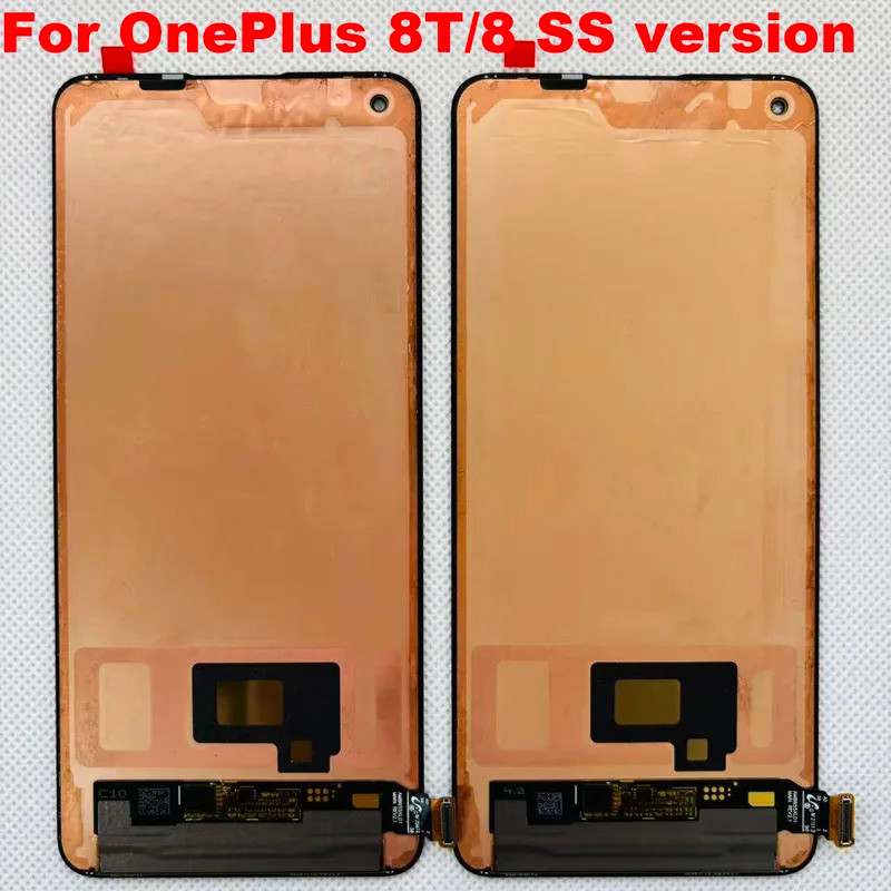 6.55 "Original AMOLEDสําหรับOnePlus 8T 1 + 8T KB2001 จอแสดงผลLCD + แผงTouch DigitizerกรอบสําหรับOnep