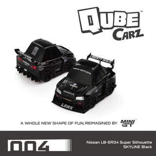 [โมเดลรถขายดี] MINI GT NISSAN NISSAN LB Set QubeCarz รุ่น Q โมเดลรถโลหะผสม