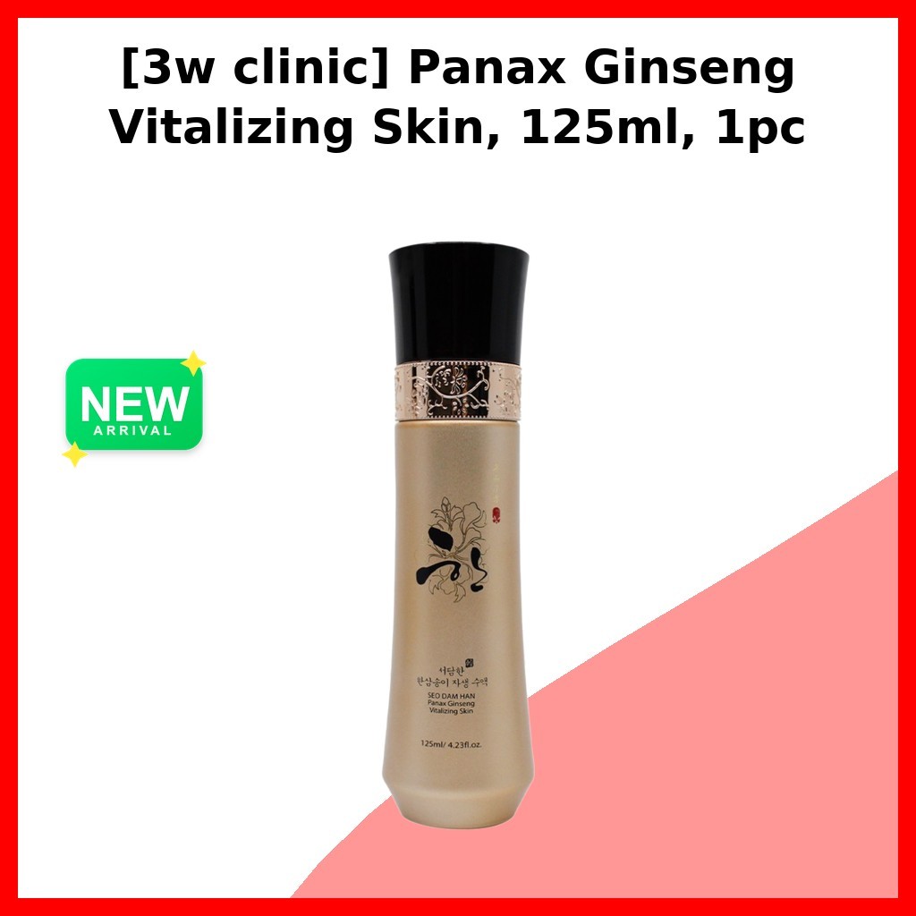 3W CLINIC [คลินิก 3w] Panax Ginseng Vitalizing Skin, 125ml, 1pc / เซรั่มเกาหลี / Vitalizing Essence 