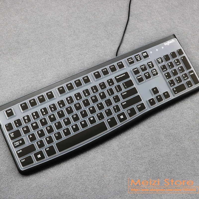 สําหรับ Logitech MK120 K120 MK 120 K120 ฝุ่นฟิล์มซิลิโคนกันฝุ่นกลไร้สายเดสก์ท็อปคีย์บอร์ด Protector