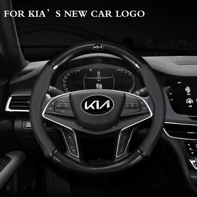 KIA รถ 3D ลายนูนรถ-Styling โลโก้รถพวงมาลัยสําหรับ KIA K5 K8 K9 K3 GT ยี่ห้อ Rio Cerato Sportage Stin