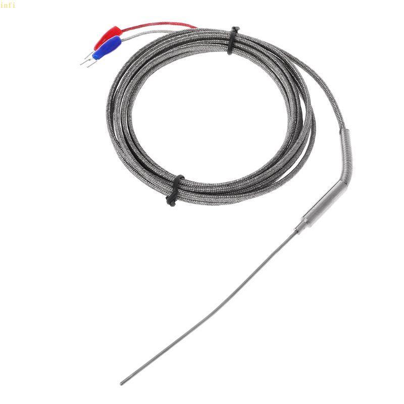 Infi 2m K ประเภท Professional Thermocouple สแตนเลส 1 5 มม. Probe เซ็นเซอร์ควบคุมอุณหภูมิ