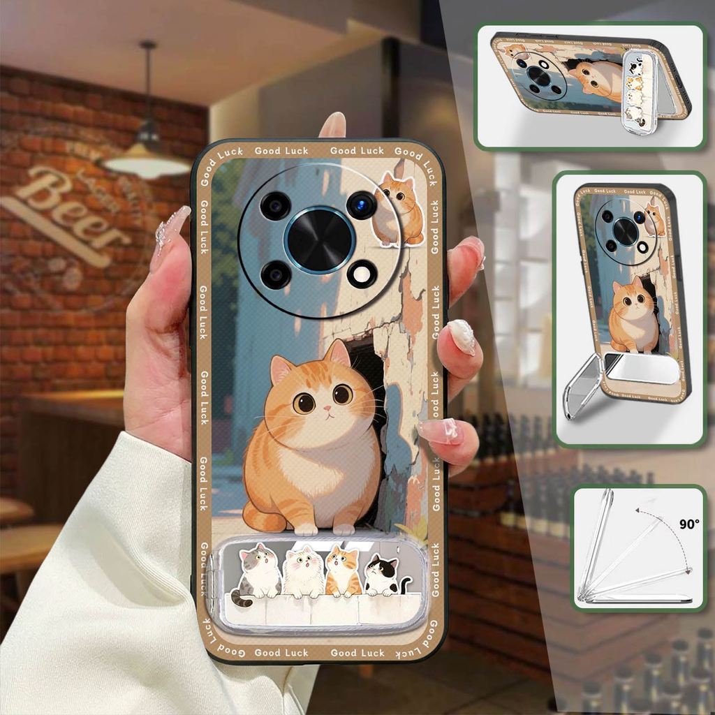 ออกแบบแฟชั่นกระจกเคสโทรศัพท์สําหรับ Huawei Honor X30/X9 5G Global/Magic4 Lite Dirt-resistant TPU น่า