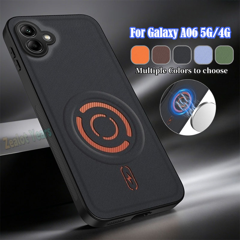 เคสสําหรับ Samsung Galaxy A06 5G 4G Magnetic Tech เคสผ้ากันกระแทกฝาหลัง