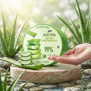 Boots Aloe Vera Soothing & Moisturising Gel 300G บู๊ทส์ อโลเวร่า ซูทติ้ง แอนด์ มอยเจอร์ไรซิ่ง เจล (เจลว่านหางจระเข้)