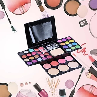 พาเลทแต่งหน้า PRO MAKE UP PALETTE (39 สี) อายแชโดว์ บรัชออน ลิปสติก แป้งเค้ก ดินสอเขียนขอบตา ในเซ็ตเดียวกัน