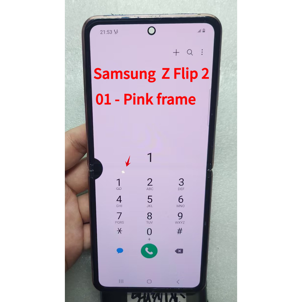 สําหรับ Samsung Z Flip 2 F707 จอแสดงผล LCD SM-F707B F707N จอแสดงผล Touch Screen Digitizer อะไหล่