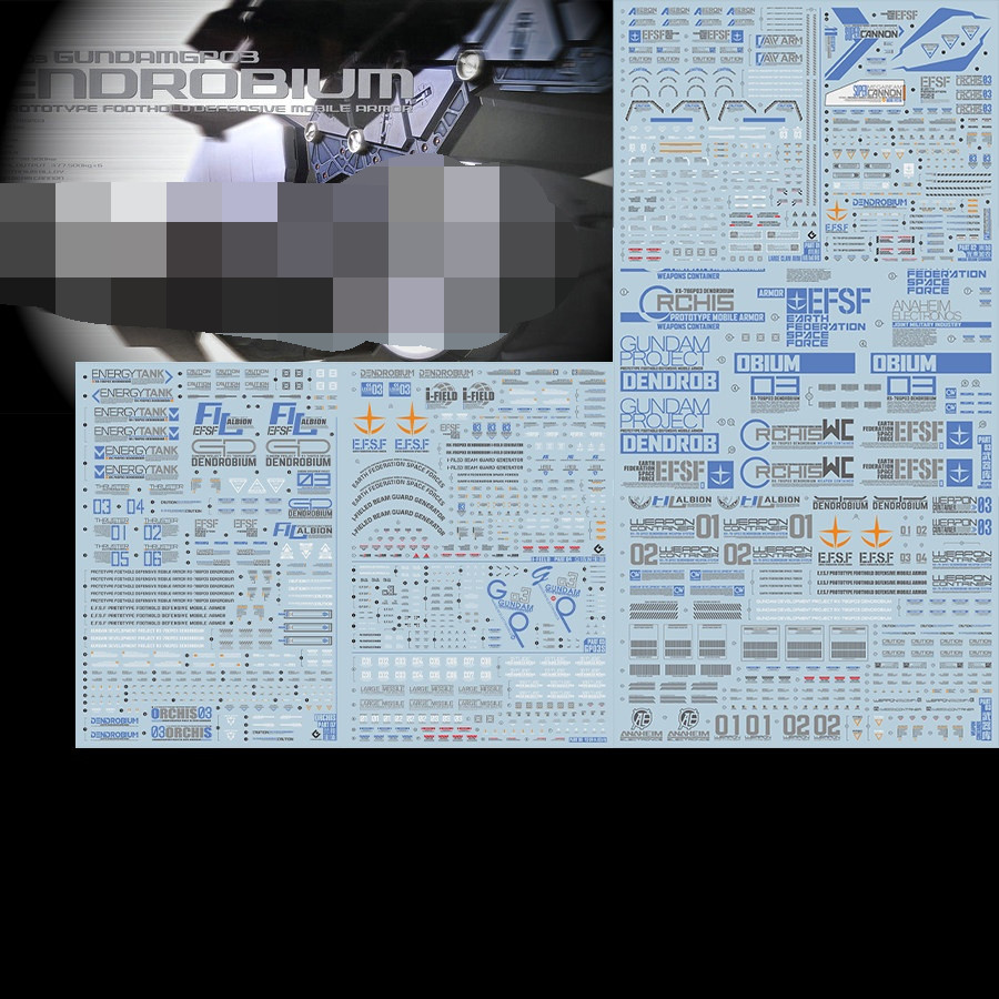 20260712 EVO Water Slide Decal เข้ากันได้กับ HG HGUC RX-78 GP03D Dendrobium EXCLUDES รุ่น EVOHG009