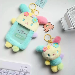 ปลอกบัตรพลัสกระต่ายลายดอกไม้ ผู้ถือบัตรตุ๊กตา พวงกุญแจ กระเป๋าใส่เหรียญ น่ารักมาก ใส่บัตรรถเมล์ บัตรนักเรียน ใส่กุญแจ