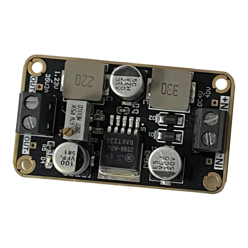 Moon Assembly ใช้โมดูล DC4-40V to DC1 23-35V พร้อมการควบคุมเอาต์พุตแบบปรับได้
