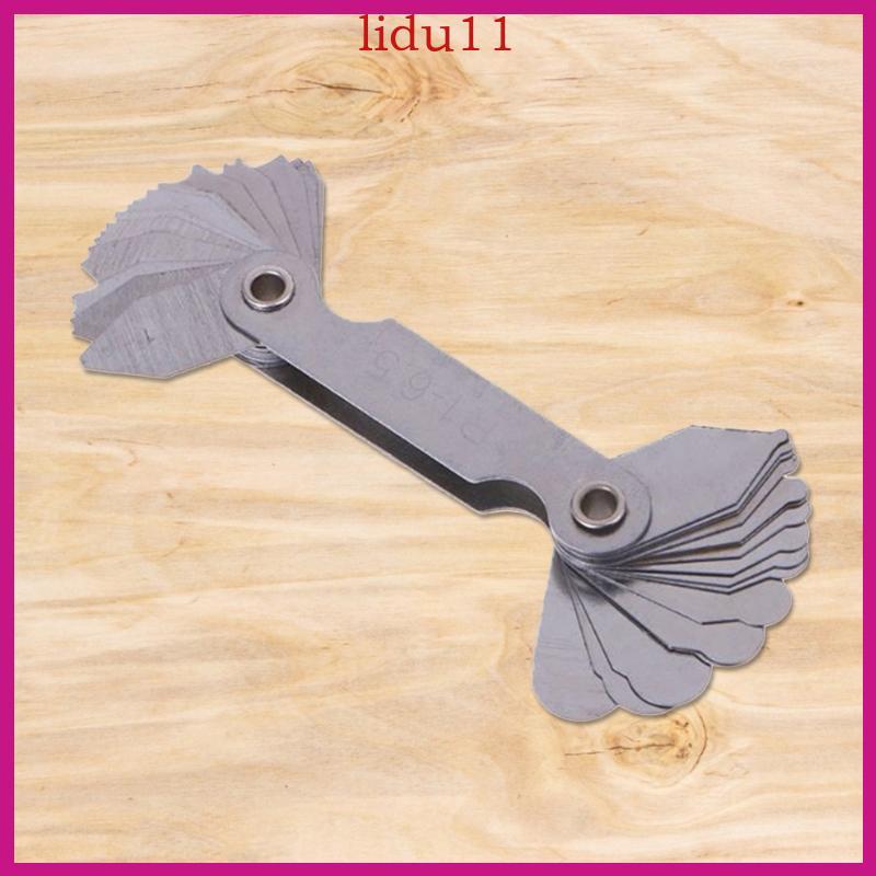 LID แบบพกพา Screw Pitch Radius Gauge วัดสแตนเลส Radius Gauge