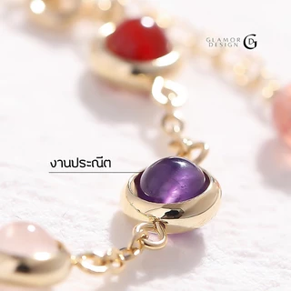 GLAMOR✨ รํ่ารวยเสน่ห์ Colorful Stones เจ็ดหินมงคล หินนําโชค สร้อยข้อมือ กําไลหินมงคล กําไลข้อมือ