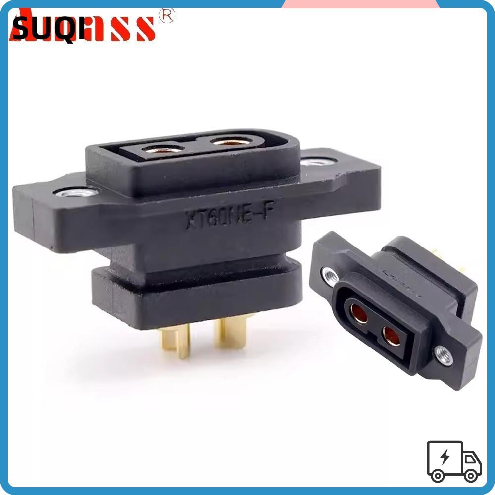 SUQI XT60NE-F Plug, Gold Plated DC500V XT90NE-F Connector, 3.5 มม./4 มม.สีดําสีเหลือง Amass Connecto