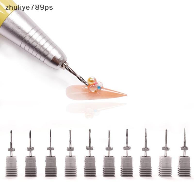 Zhuliye789ps] หนังกําพร้าทําความสะอาดเล็บคาร์ไบด์บิตสําหรับร้านทําเล็บทังสเตนคาร์ไบด์เจาะเล็บบิตทําค