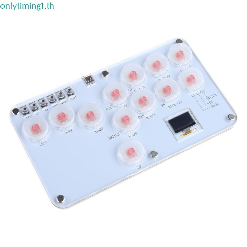 Onlytiming Fighting Game Controller ไฟ LED Street Fighting จอยสติ๊ก 12 คีย์