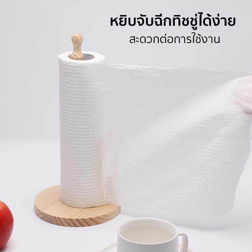 ขาตั้งทิชชู่ไม้ 3มิติ วางกระดาษม้วน ห้องครัวห้องน้ำ จัดเก็บ COD