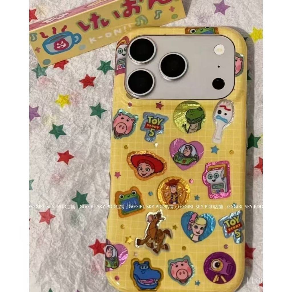 เคสโทรศัพท์ เหมาะสําหรับ iPhone XR XSMAX 11 12 13 14 15 16 17 Pro max Plus Air ญี่ปุ่นเกาหลี Toy Story ภาพประกอบ Shock-proof กันกระแทกกรณีรวมทุกอย่าง QOHL