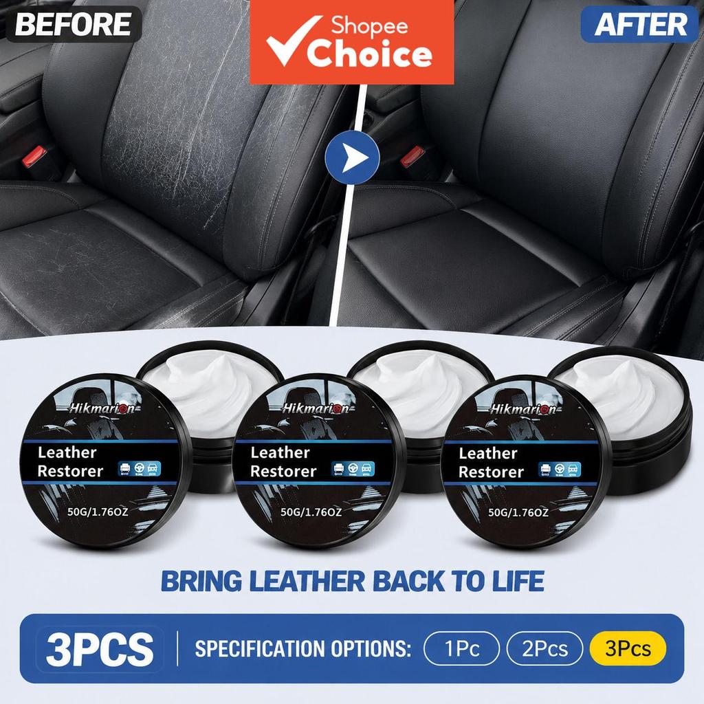 Auto Leather Care Balm Glycerin Stain Shield สําหรับที่นั่ง Dashboard ภายใน Care