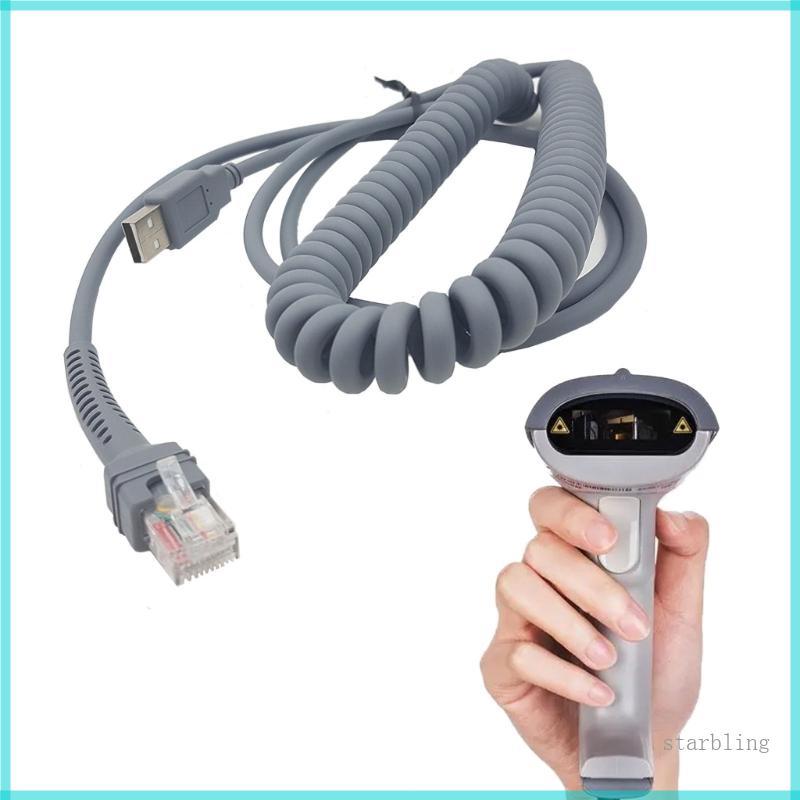 Star สะดวกสาย USB สําหรับสัญลักษณ์ LS2208 LS2208AP LS1203 LS4208 LS4278 Barcode Scanner 9ft Coiled D