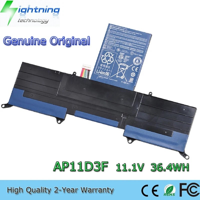 ใหม่ AP11D3F 11.1V 36.4Wh แบตเตอรี่แล็ปท็อปสําหรับ Acer Aspire S3 MS2346 S3-951 S3-391 AP11D4F