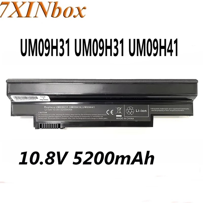 7XINbox UM09H31 UM09C31 UM-2009G 10.8V 5200mAh แบตเตอรี่แล็ปท็อปสําหรับ Acer Aspire 532h-2326 532h-2