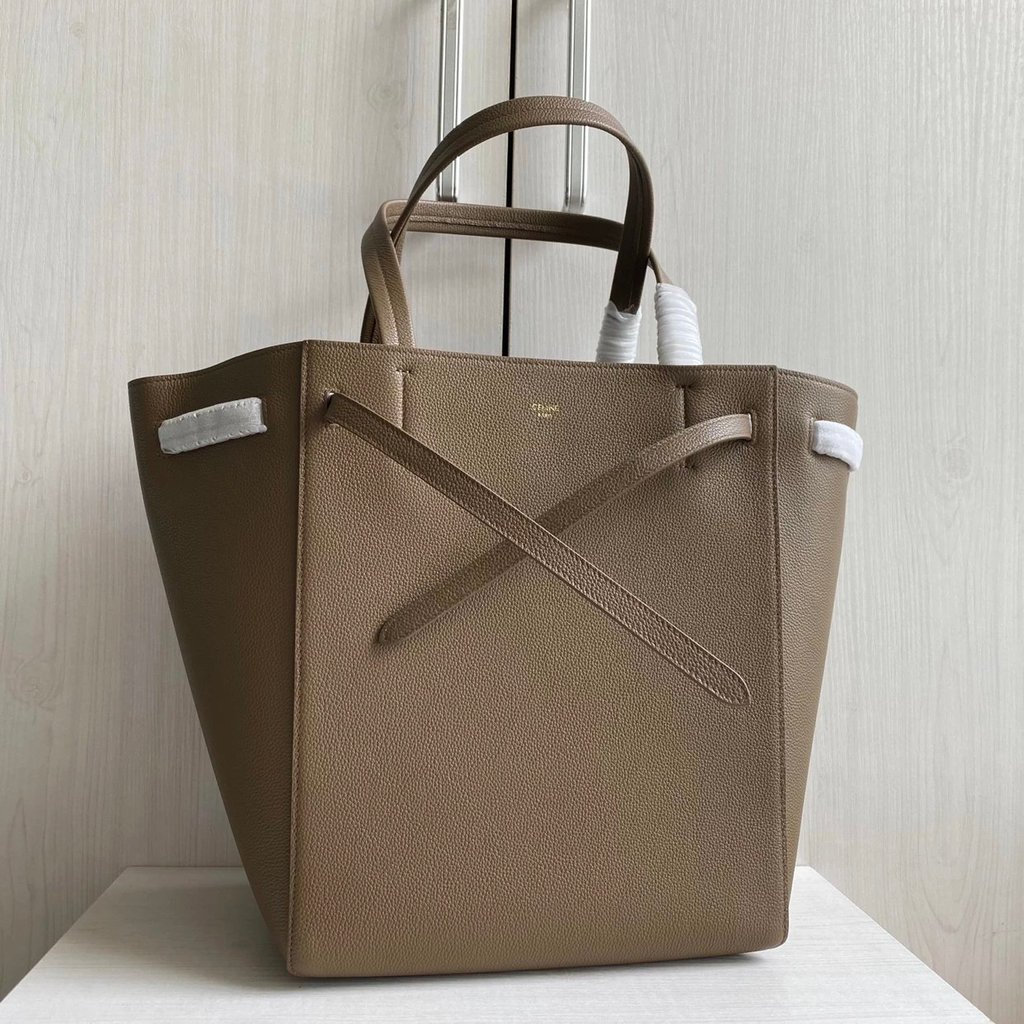 Top 1: 1 Lychee Grain Calfskin Tote Bag Shoulder Handbag Shopping Bag 2730 Elephant Grey