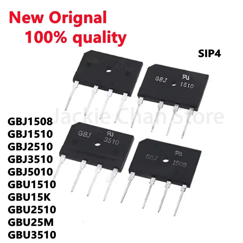 5PCS GBU3510 GBU1510 GBU2510 GBU15K GBU25M GBJ1508 GBJ1510 GBJ2510 GBJ3510 GBJ5010 สะพานวงจรเรียงกระ