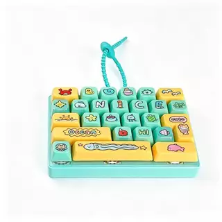 FG 26-Key คีย์บอร์ด Fidget Clier พวงกุญแจหลายปุ่มความเครียดบรรเทาของเล่นน่ารักกระเป๋าจี้ของขวัญ HS
