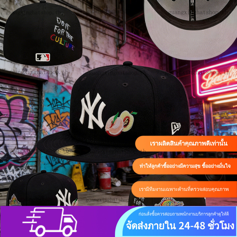 ยุคใหม่ New York Yankees Expertbaseball caps for menHigh-end flosser Full Brim HatUniversal ModelPlus Size HatBeanie hatBeretRetro Modern59FORTY