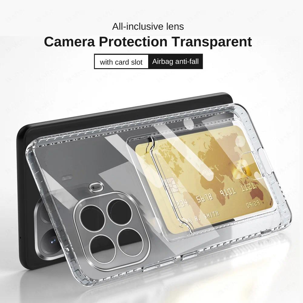 CASE IXIAOMI MI 15T / MI 15T PRO CASE CARD CLEAR TRANSPARENT SOFT SLOT CARD / WALLET CASE