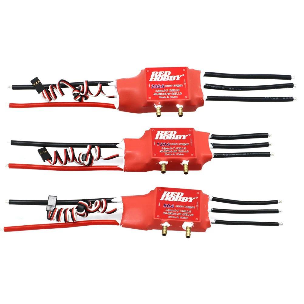 Mi RedHobby ESC 80A 120A 200A แบบสองทิศทางระบายความร้อนด้วยน้ํา brushless ESC 2-Way ESC สําหรับ RC เ