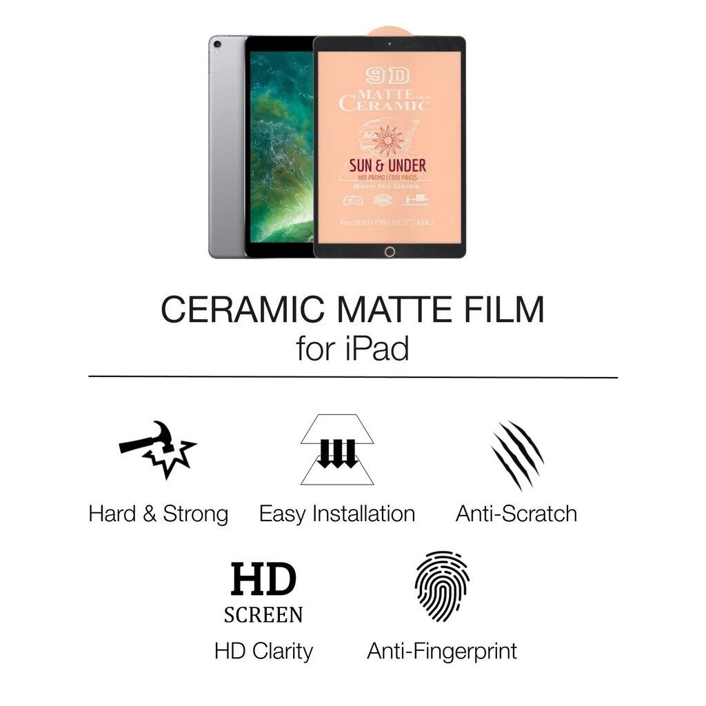 X Pecah ป้องกันหน้าจอสําหรับ i Pad 10 9 8 7 6 5 4 th 3 2 1 Mini Generation Pro เซรามิค Matte Clear