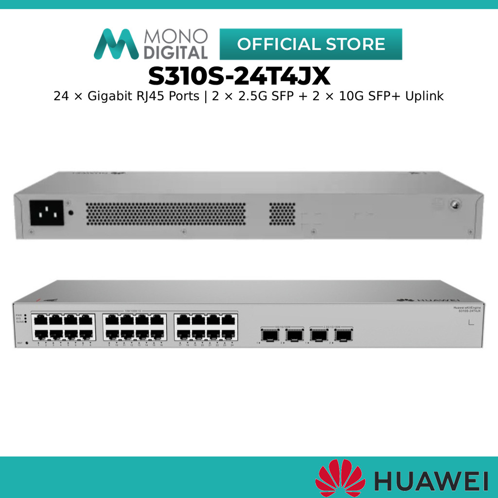 Huawei eKit S310S-24T4JX S310S-8T2X 8 24 พอร์ต Gigabit Managed Switch 10G SFP + สวิตช์เครือข่ายสําหร