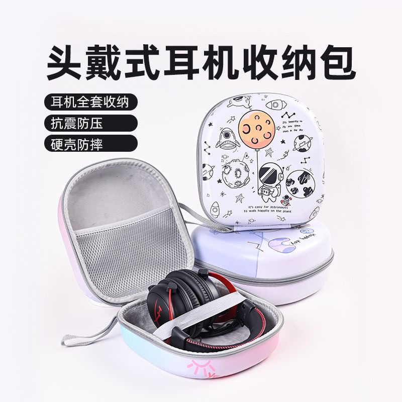 เหมาะสําหรับ Sennheiser HD650 กระเป๋าเก็บของ HD600 กระเป๋าชุดหูฟังบลูทูธ HD560S เคสป้องกันแบบพกพาเคส