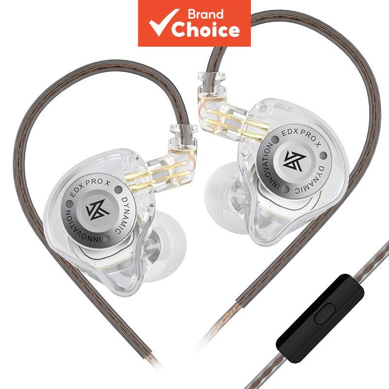 KZ EDX Pro X หูฟังแบบมีสายแบบไดนามิก HiFi Bass หูฟังเสียงรบกวน Cancelling Monitor หูฟังอินไลน์พร้อมไมโครโฟน Volume Control ชุดหูฟังสําหรับเล่นเกมเสียง