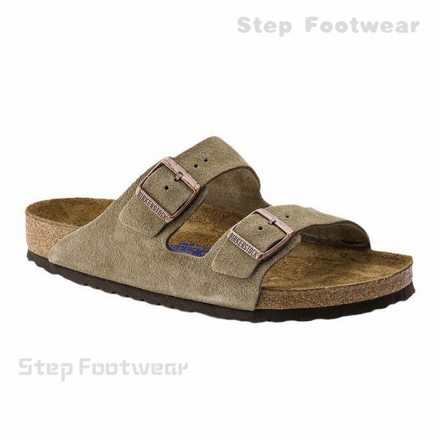 Arizona Thick Soled Birken stock รองเท้า, รองเท้าแตะ Cork Soled, รองเท้าแตะ Boken หนังเคลือบ Unisex 