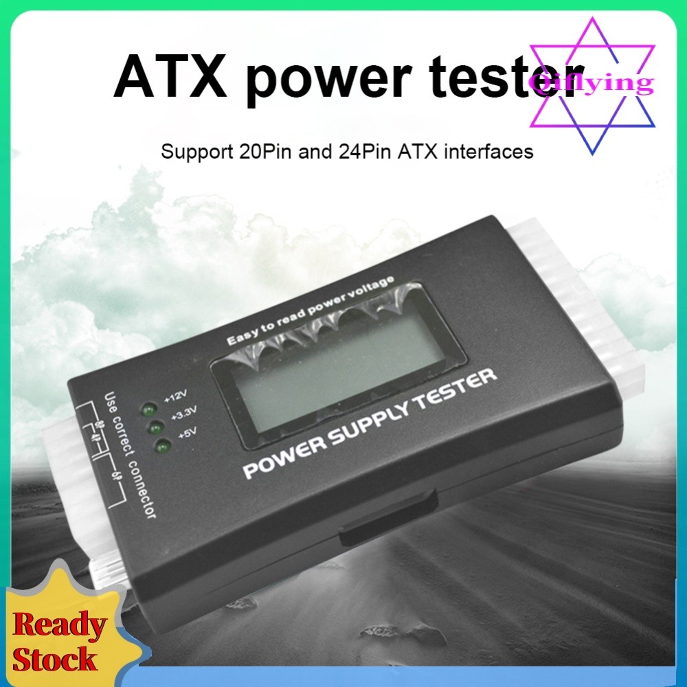 20/24 Pin Power วัดจอแสดงผล LCD เครื่องทดสอบแหล่งจ่ายไฟดิจิตอลเครื่องมือวินิจฉัย Quick Bank Supply P
