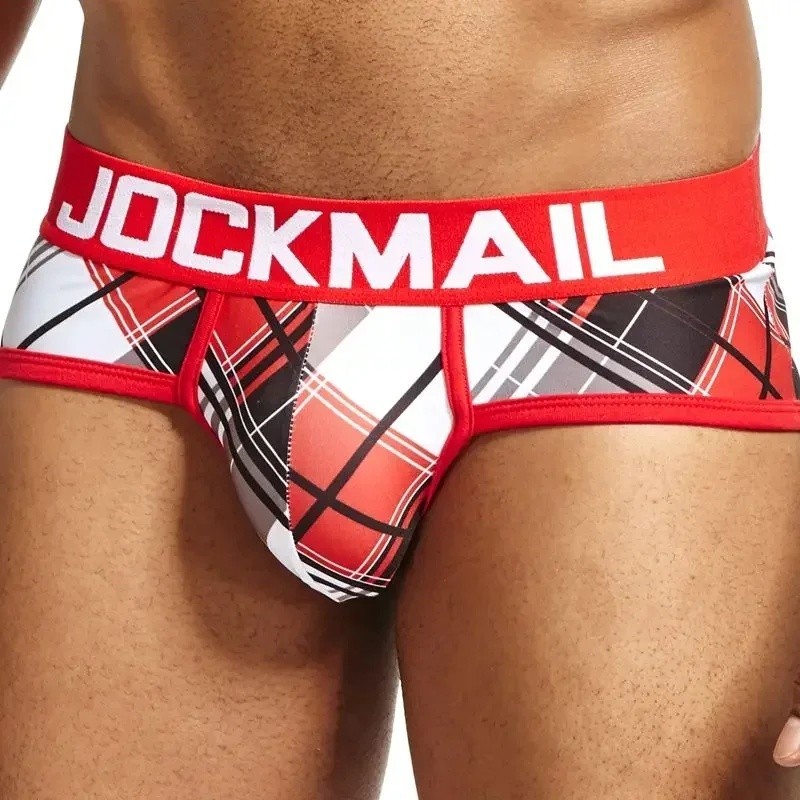 JOCKMAIL เซ็กซี่บุรุษชุดชั้นในกางเกงพิมพ์กางเกง Calzoncillos Hombre Slip Calcinhas