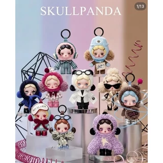 POPMART SKULLPANDA อย่าอยากอยากซีรีส์จี้ตุ๊กตาลึกลับกล่องของขวัญหนึ่ง