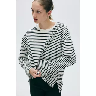 H&M(เอชแอนด์เอ็ม) เสื้อคอตตอนแขนยาว ผู้หญิง 1361447_1